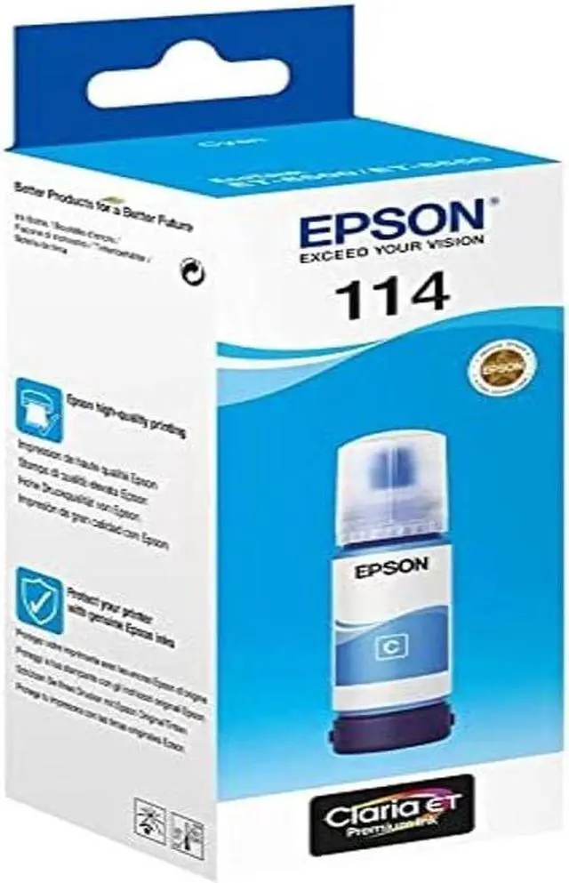 Main image of Epson - 114 EcoTank Cyan Ink Bottle