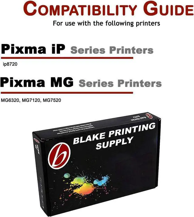 Alt view image 2 of 7 - Blake Printing Supply Compatible Ink Cartridge Replacement for Canon PGI-250XL, CLI-251XL, Canon 251, Canon 250 (Pigment Black, Black, Cyan, Magenta, Yellow, Gray, 6-Pack)