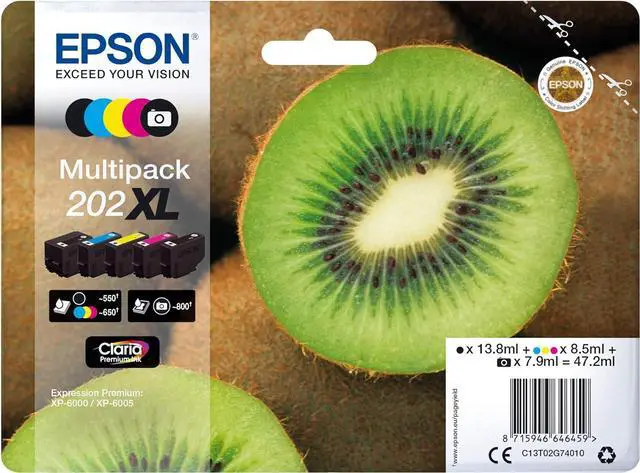 Main image of Epson T02G740 5 Pack of Original Inkjet Cartridges