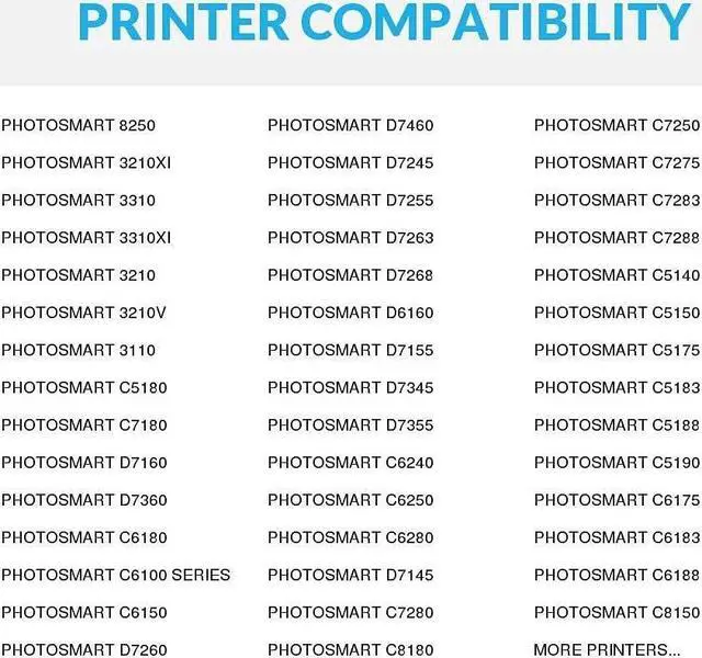 Alt view image 2 of 6 - SPEEDYINKS Remanufactured Replacements  02 Ink Cartridges C8721WN with Smart chip (Black, 4-Pack) for PhotoSmart C5180 C6180 C6280 C7250 C7280 C8180 D7145 D7155 D7160 D7168 D7245 D7255 D7260
