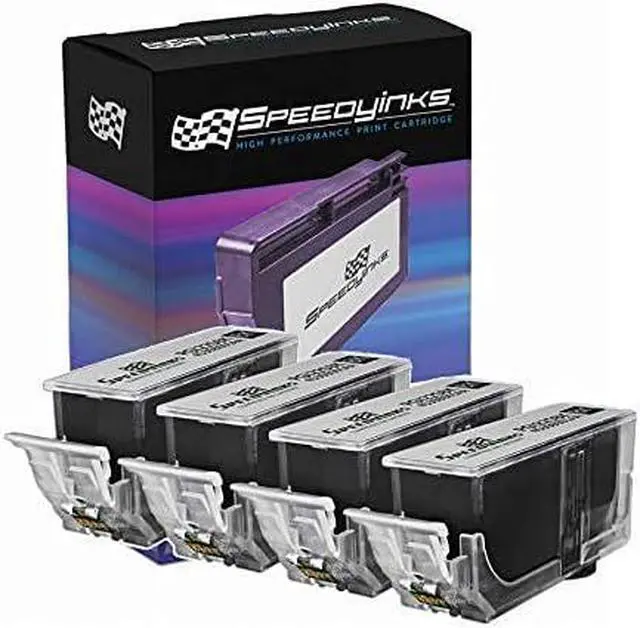 Main image of SPEEDYINKS Speedy Inks Compatible Ink Cartridge Replacement with Chip for Canon PGI-225 / PGI225 (Pigment Black, 4-Pack)