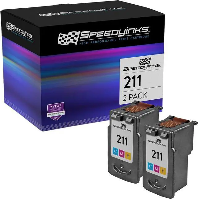 Main image of Speedy Inks Remanufactured Ink Cartridge Replacement for Canon CL-211 (Color, 2-Pack)