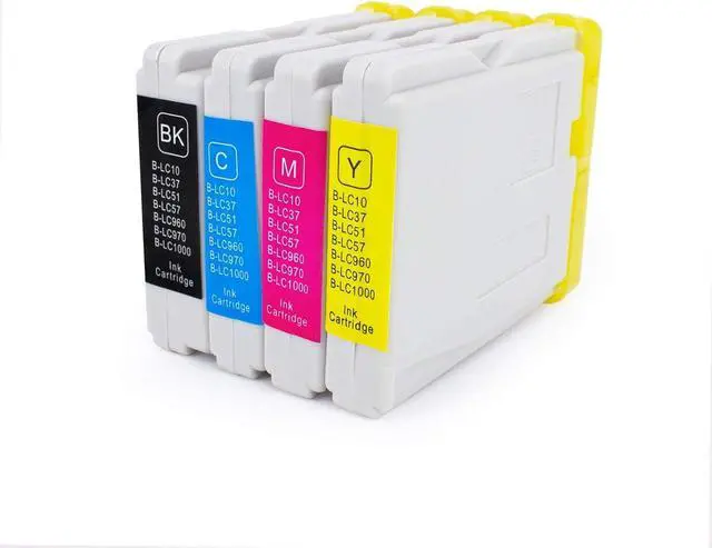 Alt view image 7 of 7 - HOTCOLOR LC51 Ink Compatible with Brother Ink Cartridges LC51 for Brother MFC 240C 465cn MFC 5460CN Ink(1BK/1M/1C/1Y,4Pack)