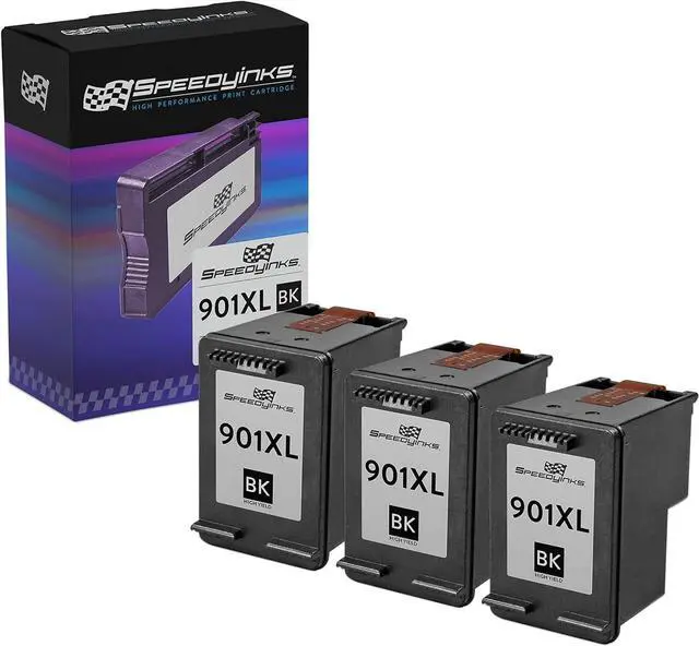 Main image of Speedy Inks Remanufactured Ink Cartridge Replacement  901XL High Yield (Black, 3-Pack)