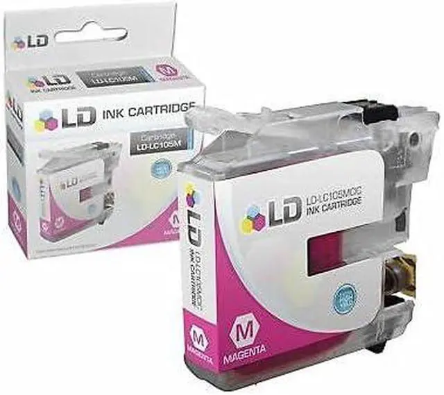 Alt view image 7 of 7 - LD Brother Compatible LC105 Set of 6 Ink Cartridges: 2 Each of LC105C Cyan / LC105M Magenta / LC105Y Yellow for use ...