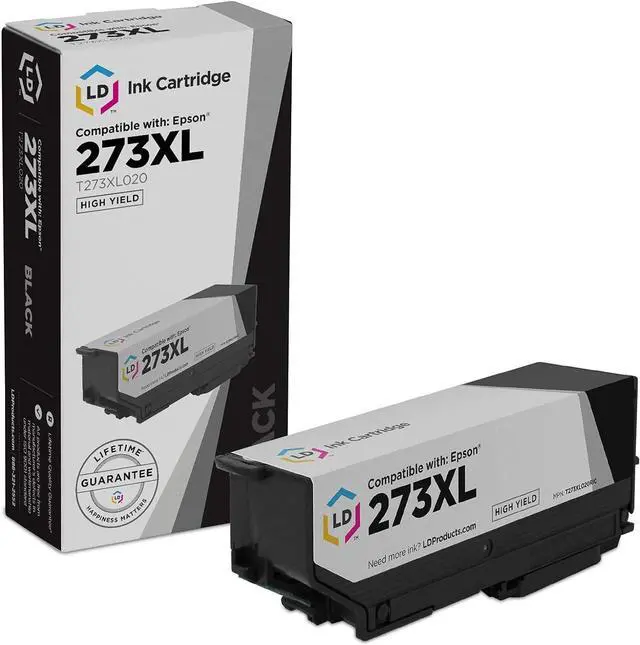Main image of LD Remanufactured Ink Cartridge Replacement for Epson 273XL T273XL020 High Yield (Black)