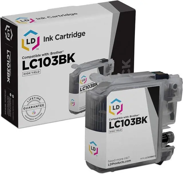 Main image of Compatible High Yield Black Ink Cartridge for Brother LC103BK