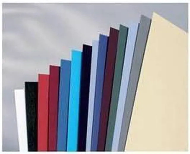 Alt view image 2 of 3 - GBC Antelope Binding Covers Leather-Look Plain A4 Black Ref CE040010 [Pack of 100]