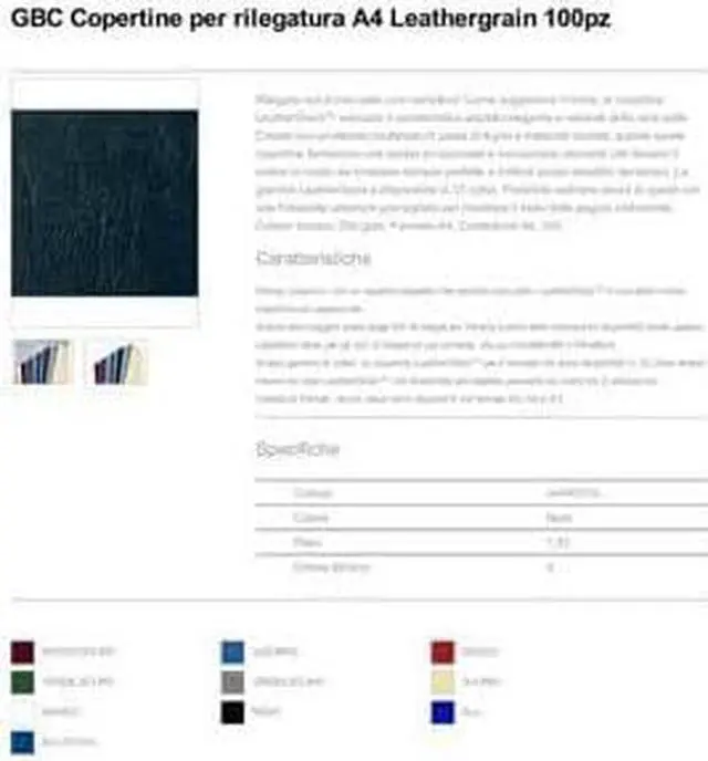 Alt view image 3 of 3 - GBC Antelope Binding Covers Leather-Look Plain A4 Black Ref CE040010 [Pack of 100]