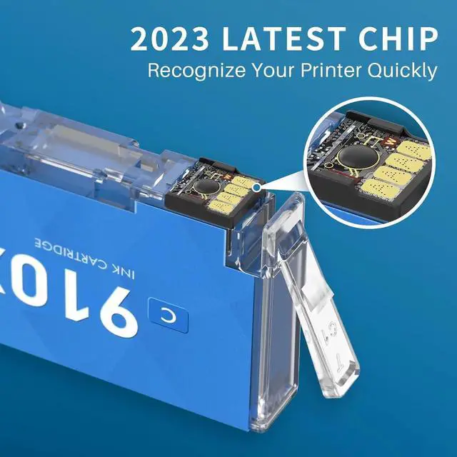 Alt view image 3 of 7 - 910XL Ink Cartridges Replacement  910XL 910 Ink Cartridges Combo Pack  OfficeJet Pro 8020 8025e 8025 8028e 8028 8030 8035e 8035 OfficeJet 8018 8010 8015 8022 Printer (4 Pack, 1BK/1C/1M/1Y)