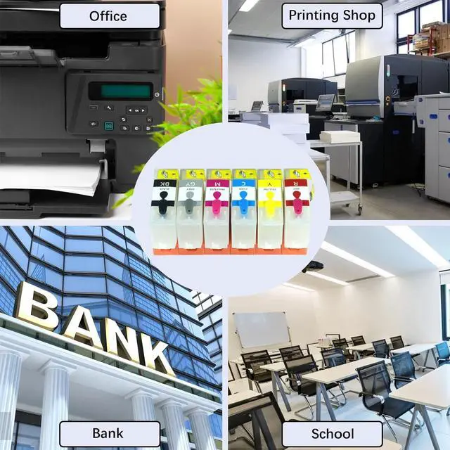 Alt view image 7 of 7 - Gooyule 312XL No Chip Refill Ink Cartridges for XP-15000 XP-15010 XP-15080 Remanufactured Sublimation Ink Cartridges Without Chip & Ink for XP15000 Printer