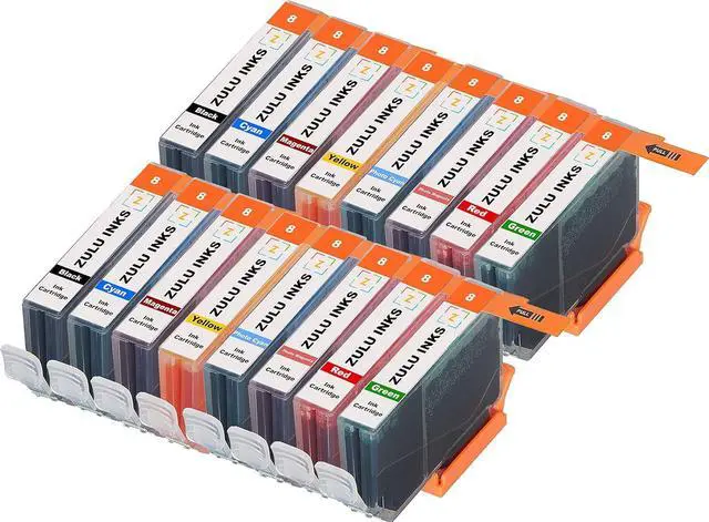 Main image of 16 Pack Zulu Inks CLI8 Ink Cartridges for Canon PIXMA Pro 6000 PIXMA Pro 6500 PIXMA Pro9000 PIXMA Pro9000 Mark II