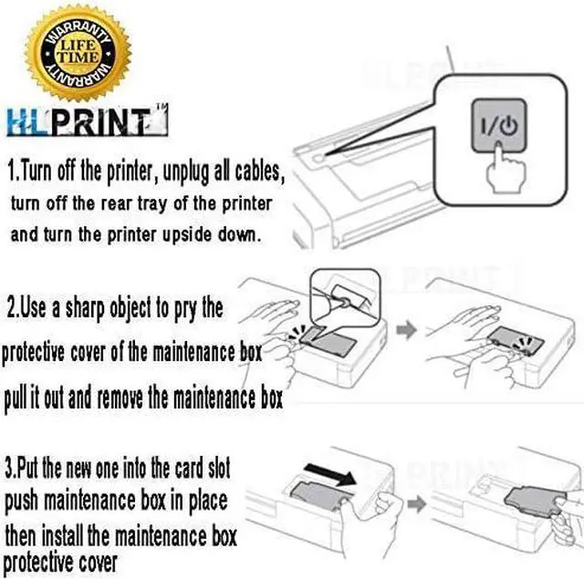 Alt view image 5 of 5 - Remanufactured T2950 Ink Maintenance Box for Workforce WF-100 WF-100W Inkjet Printer. 5-Pack