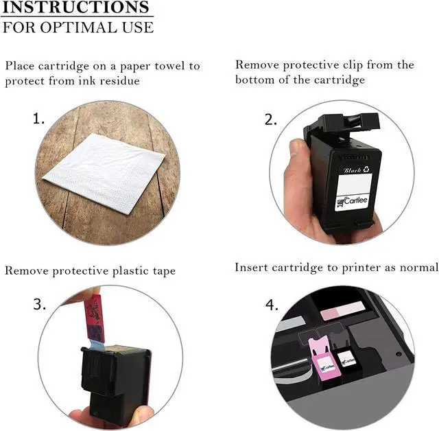 Alt view image 5 of 6 - Cartlee Remanufactured Ink Cartridges Replacement for Canon 275 and 276 Ink Cartridges for Canon 275xl 276 for Pixma TS3522 TR4720 Printer Pack Combo - 3pk