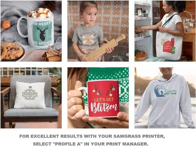 Alt view image 3 of 4 - SUBLIMAX sublimation paper 8.5x14 (110 Sheets) CERTIFIED BY SAWGRASS - INSTANT DRY - NO SMUDGING - NO BLEEDING - Designed for use with Sawgrass SG500 / SG400 printer, Sublijet UHD / HD ink