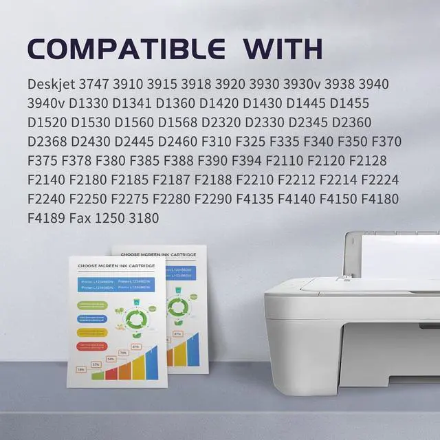 Alt view image 2 of 7 - ZIPRINT Remanufactured Ink Cartridge Replacement  21 22 21XL 22XL (C9351AN & C9352AN)  Deskjet F4180 F2210 D1560 D1530 D1420 D1520 3915 3930 PSC 1410 Officejet 4315 J3680 Printer, 2-Pack