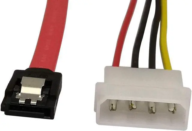 Alt view image 3 of 5 - 22 Pin SATA ATA Data and Power Combo Cable,22Pin SATA to 7Pin Serial ATA Data Cable + 4Pin IDE LP4 Power Cable (Date 40cm)
