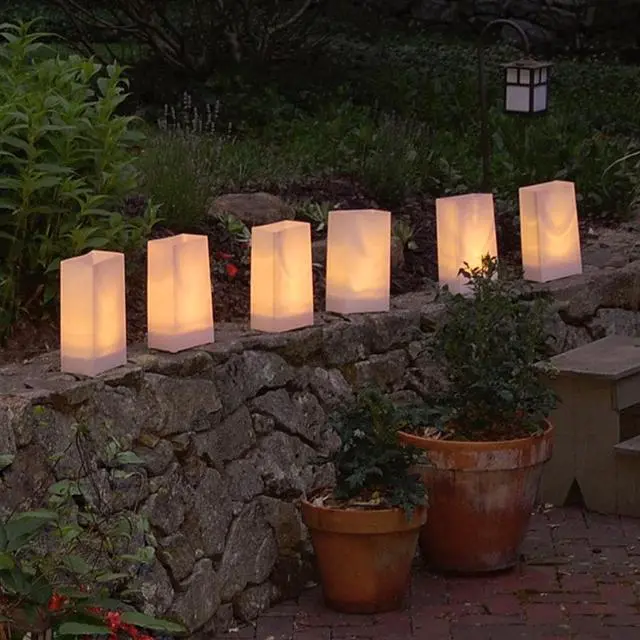 Alt view image 6 of 7 - Electric LED Luminaria Kit, Tan - Set of 6