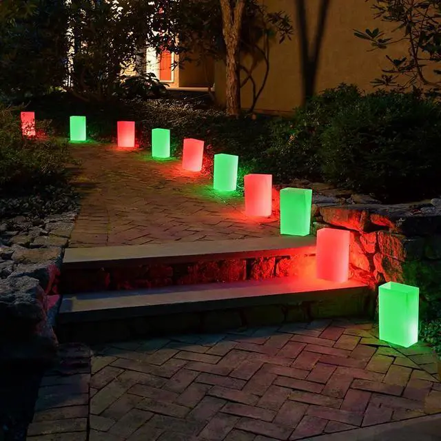 Alt view image 3 of 3 - Electric Luminaria Kit, Red and Green - Set of 10
