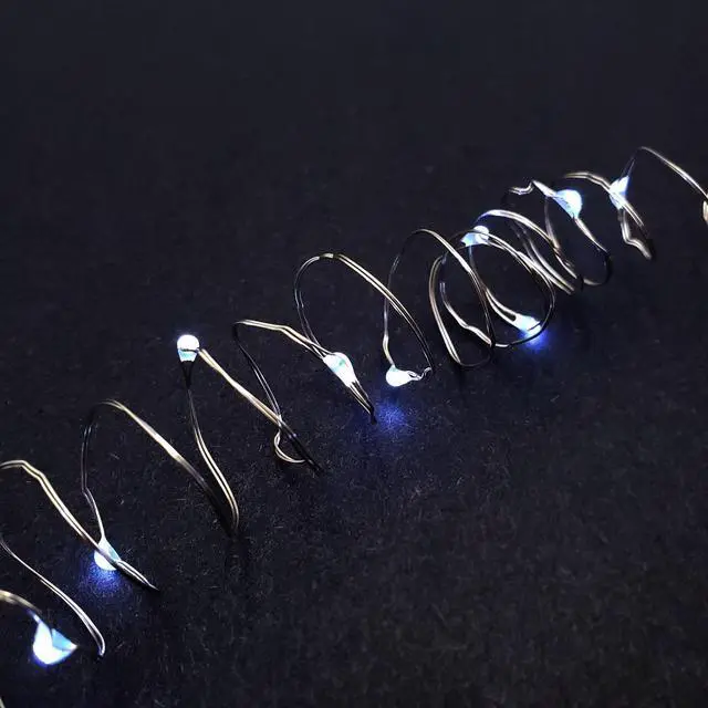 Alt view image 4 of 5 - Battery Operated LED Fairy String Lights, Cool White - Set of 3