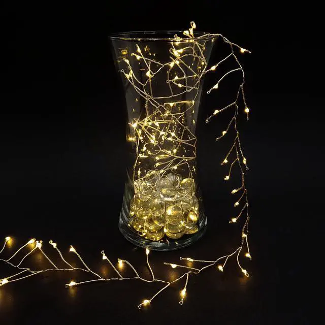 Alt view image 2 of 3 - Battery Operated LED Firecracker Fairy String Lights, White - Set of 2