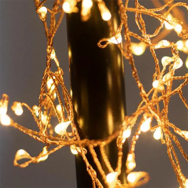 Alt view image 2 of 5 - Battery Operated LED Firecracker Fairy String Lights, Copper - Set of 2