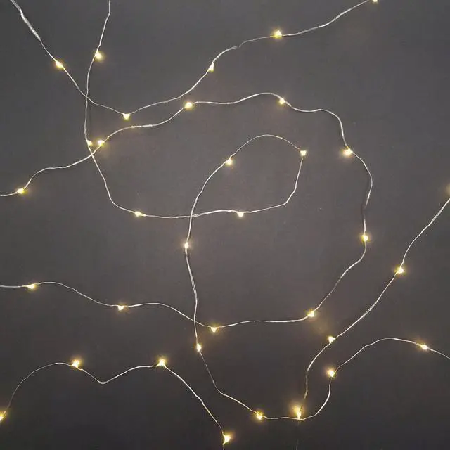 Alt view image 3 of 5 - Battery Operated LED Fairy String Lights, Soft White - Set of 3