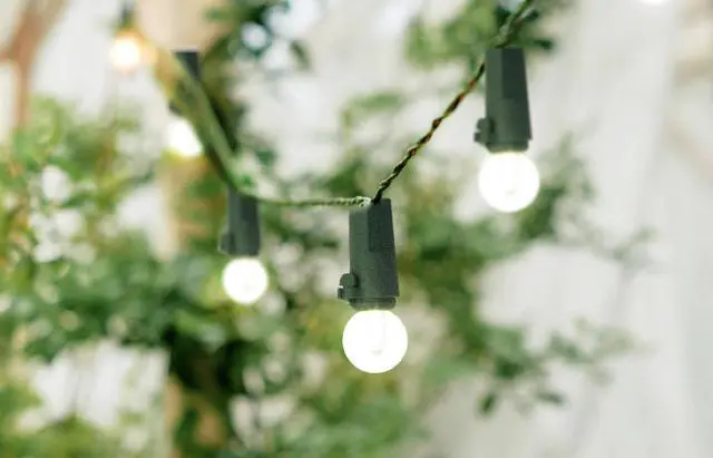 Alt view image 6 of 7 - Electric String Lights with Soft White Globes