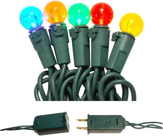 Main image of Electric String Lights with Multicolor Globes