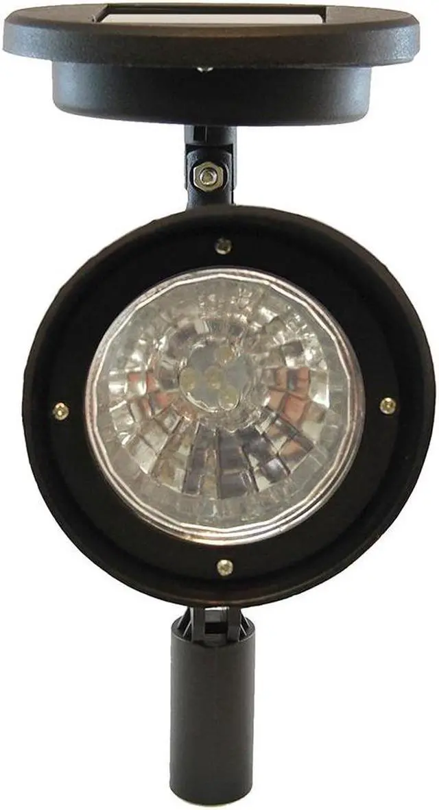 Alt view image 5 of 6 - Solar Powered Black Spotlights - Set of 2