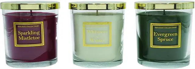 Main image of Scented Wax Candles, Holiday Home Collection - Set of 3