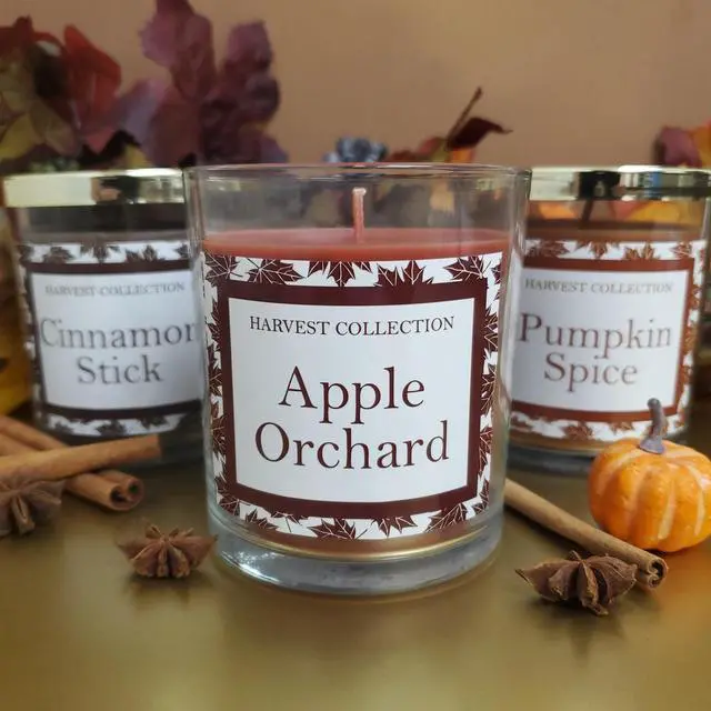 Alt view image 2 of 4 - Scented Wax Candles, Harvest Collection - Set of 3