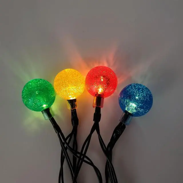 Alt view image 2 of 4 - Solar Powered Crystal Ball String Lights - Multicolor