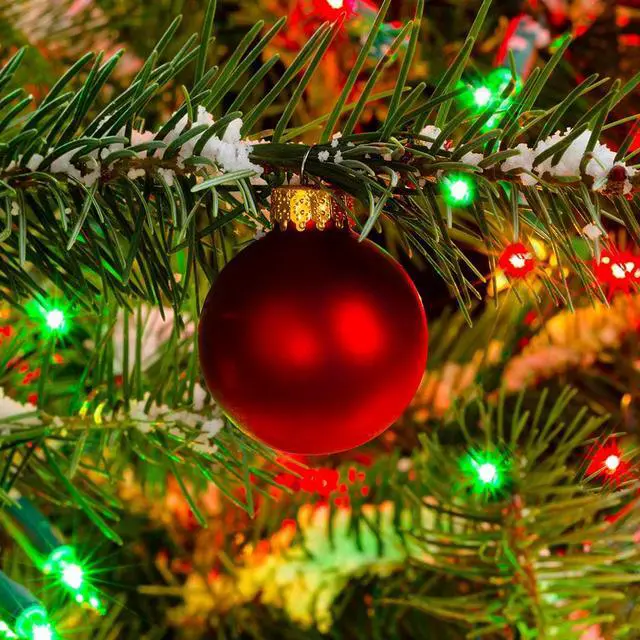 Alt view image 5 of 7 - Electric Mini String Lights with 100 Red and Green Bulbs - Set of 2