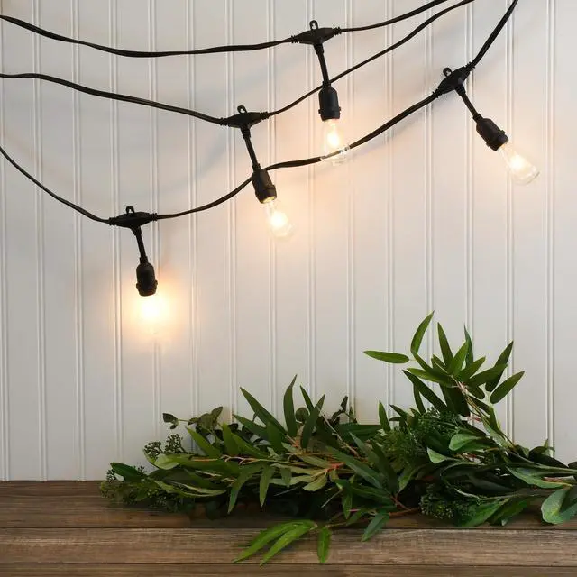 Alt view image 2 of 7 - Electric Commercial Grade String Lights with 12 Edison Bulbs