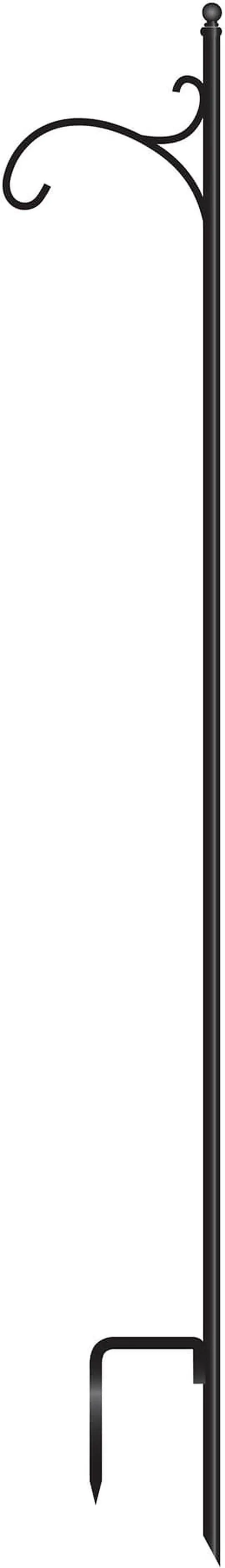Main image of Metal Shepherd's Hook - 68" Black