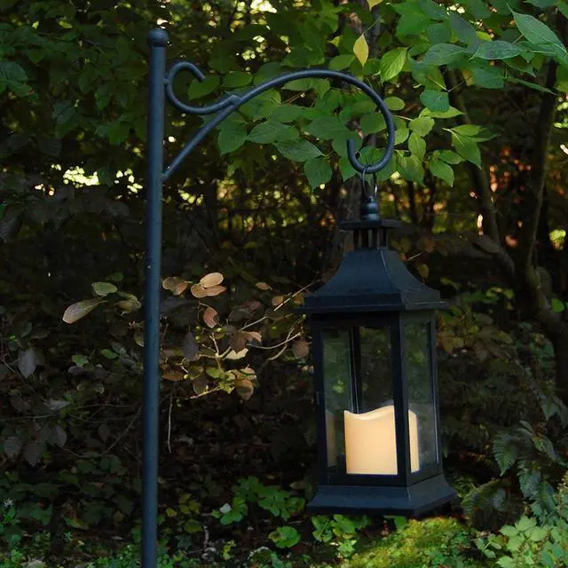 Alt view image 3 of 6 - Metal Shepherd's Hook - 68" Black