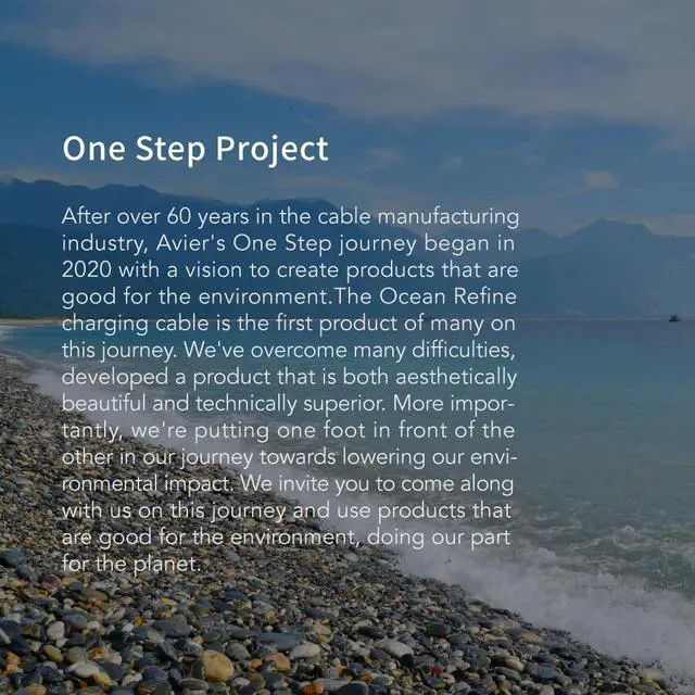 Alt view image 7 of 7 - Avier One Step Ocean Refine USB PD Charging Cable USB-C to Lightning