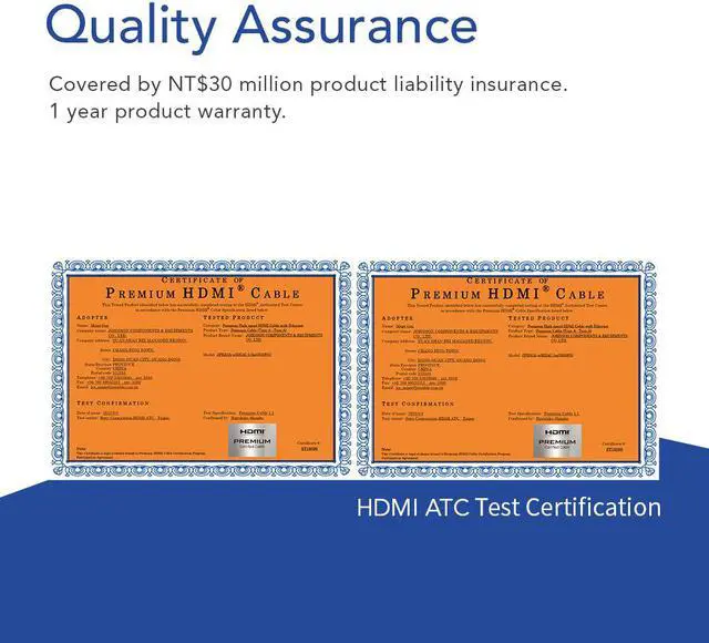 Alt view image 7 of 7 - Avier PREMIUM Fit! Slim HDMI Cable 1.8M