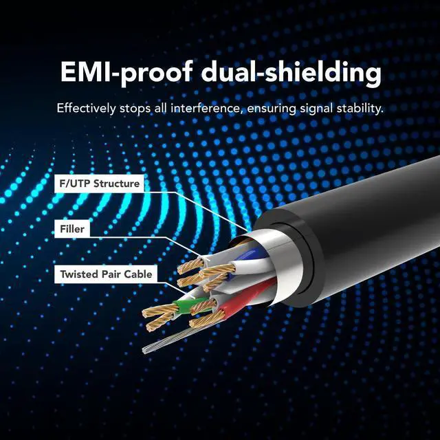 Alt view image 5 of 7 - Avier PREMIUM Lite NyflexTM Slim Cat.6A Patch Cord 1M