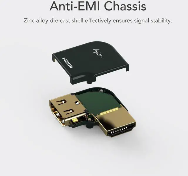 Alt view image 2 of 7 - Avier PREMIUM Diecast HDMI Adapter (Right)