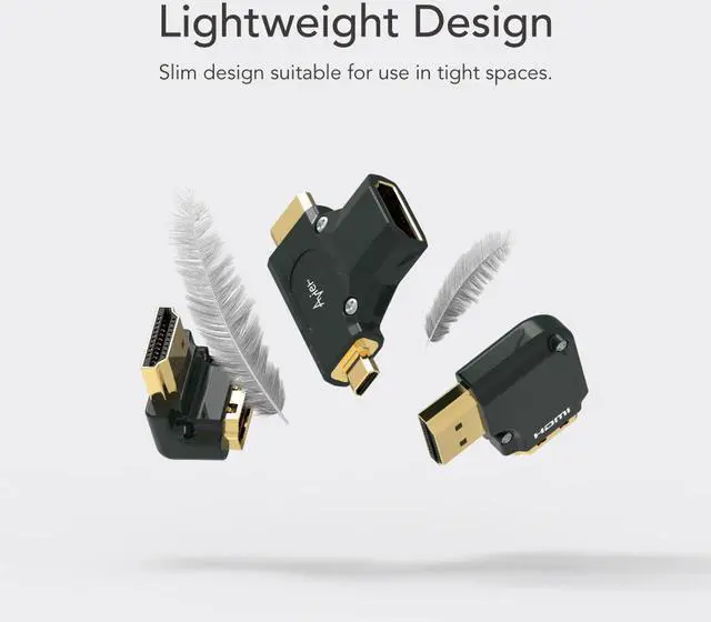 Alt view image 5 of 7 - Avier PREMIUM Diecast HDMI Adapter (HDMI A to C/D)