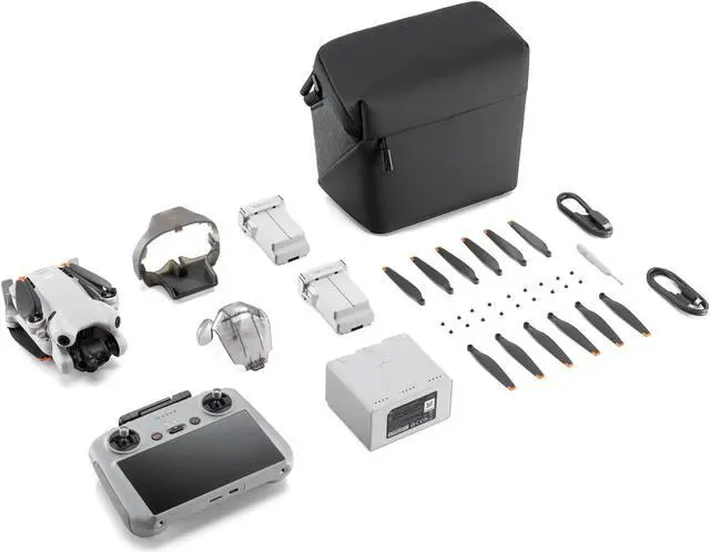 Alt view image 7 of 7 - DJI Mini4 Pro Aerial Drone with Screen Remote, a new upgraded and modernized mini quadcopter 3 batteries