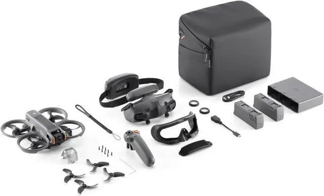 Alt view image 7 of 7 - DJI Avata2 Crossover Drone Flight Package, Immersive Flight Glasses, HD Smart Camera, 3 Batteries