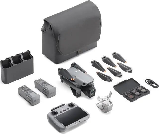Alt view image 6 of 6 - DJI Air3s Professional HD dual-camera aerial drone with omni-directional obstacle avoidance and auto-tracking, Remote Control With Screen, 3 batteries