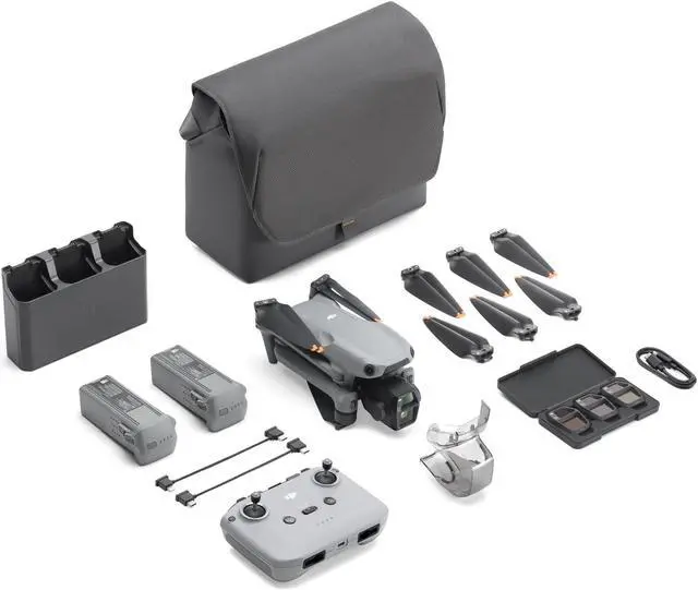 Alt view image 6 of 6 - DJI Air3s Professional HD dual-camera aerial drone with omni-directional obstacle avoidance and auto-tracking, Normal Remote Control, 3 batteries