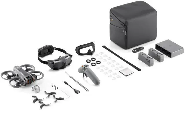 Alt view image 7 of 7 - DJI Avata2 Crossover Drone Flight Package, Immersive Flight Glasses, HD Smart Camera, Discovery Packages 3 Batteries