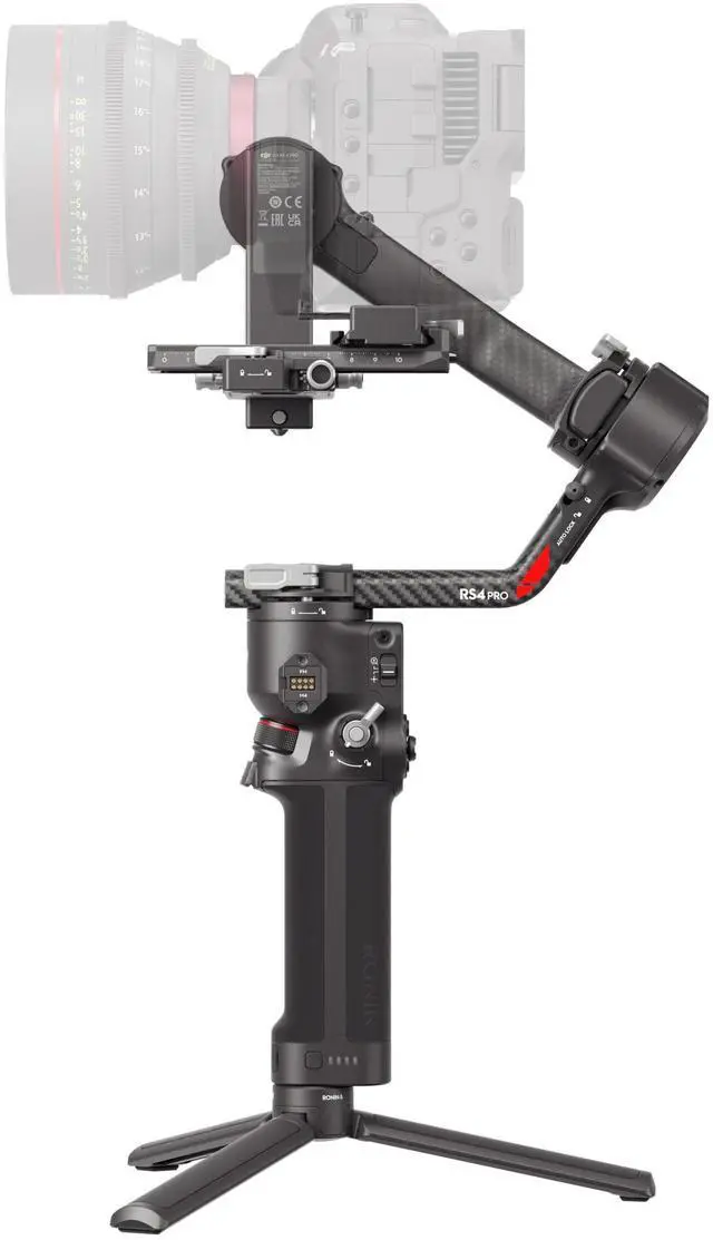 Alt view image 4 of 7 - DJI RS4 Pro 3-Axis Gimbal Stabilizer for DSLR Cameras, Compatible with Multiple Camera Brands, Supports Vertical Shooting, Maximum Load Capacity 4.5kg, Premium Package