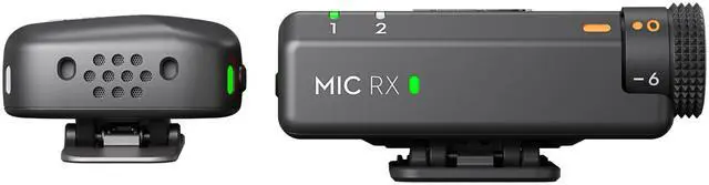 Alt view image 2 of 6 - DJI Mic Mini (2TX+1RX+Charging Case), Wireless Lavalier Microphone, Intelligent Noise Cancellation, 32-bit Internal Floating Recording, 820 Ft. Range, Microphone for IPhone, Android