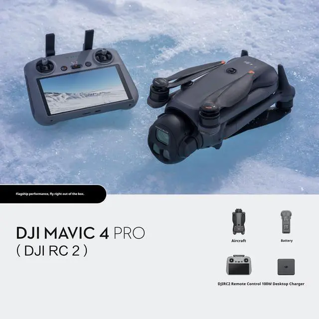 Main image of DJI Mavic4Pro Ultra-high-definition aerial photography drone, 100-megapixel 4/3 COMS Hasselblad camera, triple-camera flagship 360-degree rotating gimbal, 51 minutes of battery life, 3 Batteries